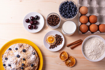 different ingredients for baking or cooking