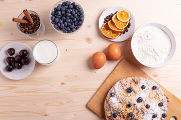 cooking of homemade pie