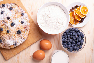 different ingredients for baking or cooking