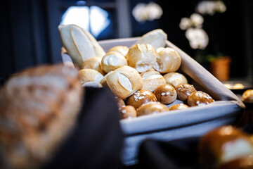 sophisticated breakfast table