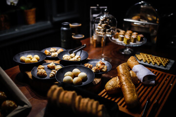 sophisticated breakfast table