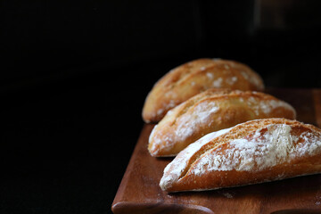 Italian sourdough buns. Roman sourdough buns - chiriola. The Roman chiriola