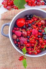 mixed berries in a bowl
