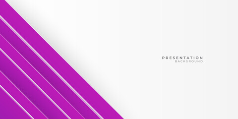 Obraz premium Simple white pink purple abstract presentation background with white space for text