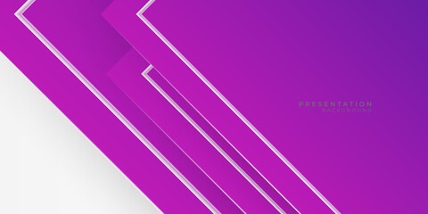 Modern purple pink abstract presentation background with white blank copy space
