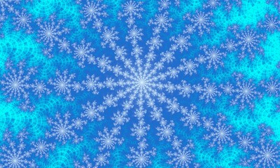 Fractal, winter background