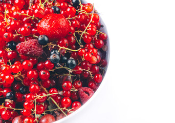 mixed berries in a bowl