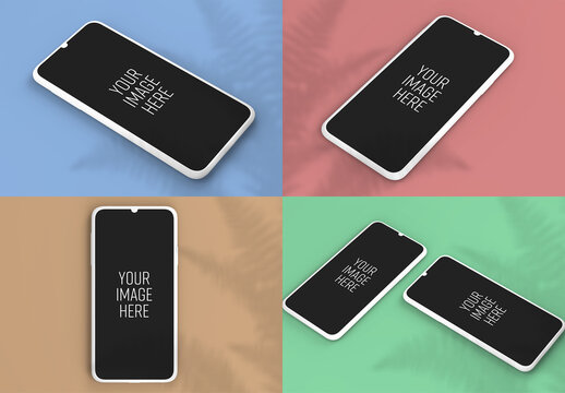 Minimal Clay Smartphone Mockup