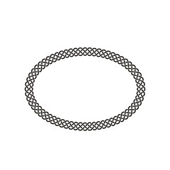 Ellipse Celtic Knot Meander Frame - Light