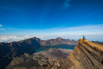 View from Rinjani volcano. Lombok, Indonesia