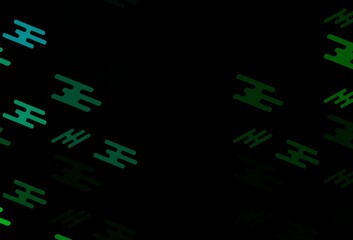 Dark Blue, Green vector template with repeated sticks.