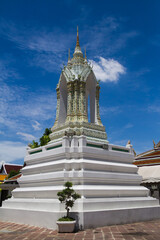 Fototapeta premium Colorful buddhist temple in Wat Pho complex in the Phra Nakhon district in Bangkok, Thailand