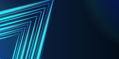 Obraz premium Neon glowing fluid wave lines, magic energy space light concept, abstract background wallpaper design