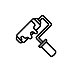 paint roller icon vector illustration design