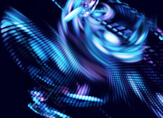Technological textured background. Fractal graphics. Science and technology concept.