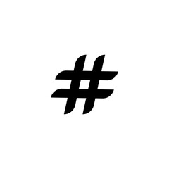 Hashtag symbol creative design template