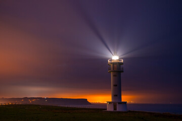 Ajo Lighthouse, Ajo, Cantabrian Sea, Cantabria, Spain, Europe