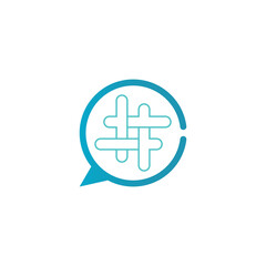 Fototapeta premium Hashtag symbol creative design template