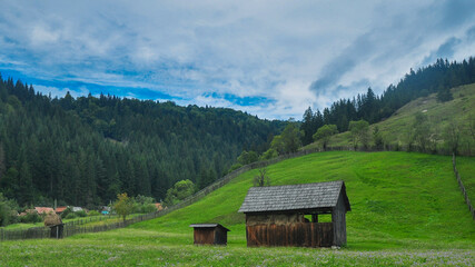 Rural sheepfold in Bucovina region - Romania