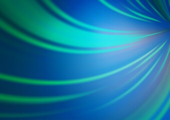 Dark Blue, Green vector blurred and colored background. Creative illustration in halftone style with gradient. Brand new design for your business.