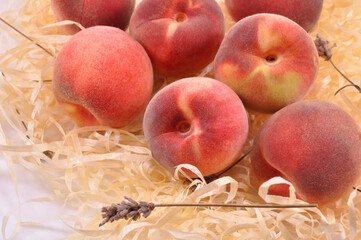 Ripe peach is a natural fruit for health