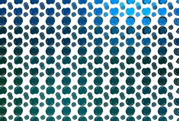 Light Blue, Green vector pattern with liquid shapes.