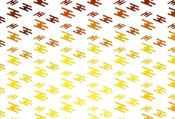 Light Orange vector background with straight lines.