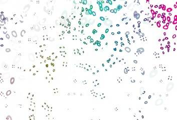 Light Multicolor, Rainbow vector pattern with spheres.