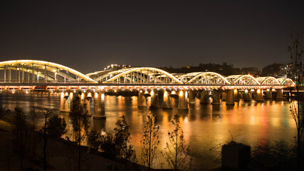 bridge at night