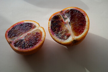 Blood orange cross section