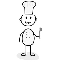 Strichmännchen im Comic Design als veränderbare Vektor Datei. Verwendbar für Plakate, Poster, Logos oder Präsentationen. Berufe für Beispielbilder.