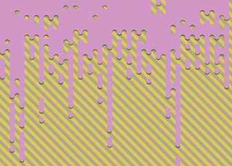 Abstract Rounded Color Lines halftone transition background illustration