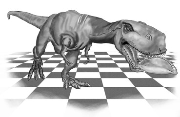 Tiranosaurio Rex con empanadilla