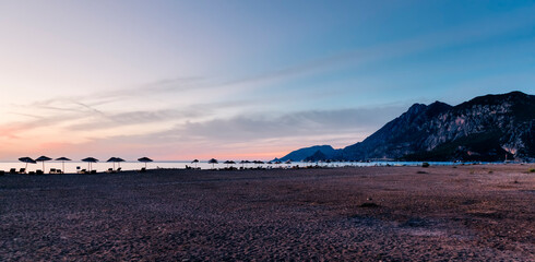 Beach before sunrise