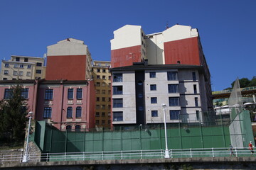 Urbanscape in the estuary of Bilbao