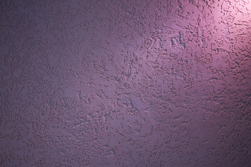 Pink light on dark lilac structural background with patterns