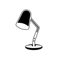 Reading-lamp. Single flat icon on white background. Vector illustration.