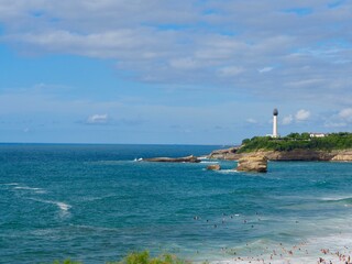 Beach plage Biarritz villa et phare