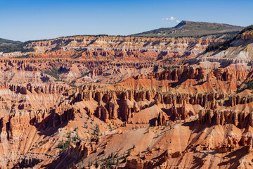 Beautiful landscape saw from Point Supreme Overlook of Cedar Breaks National Monument