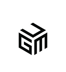 monogram AWM letter logo