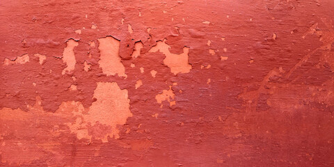 Plaster wall crack pattern sesame vintage red stain color
