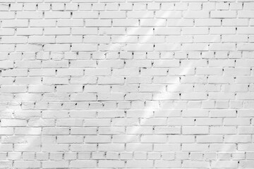 The background of the old white brick wall for design interior