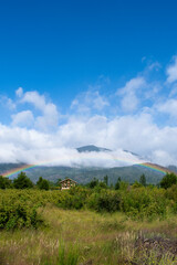 Rainbow in the mountains