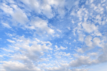 beautiful summer sky with clouds