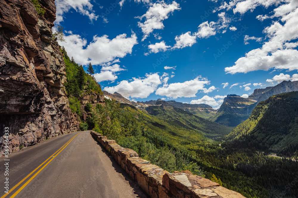 Wall mural highway to sun