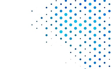 Light BLUE vector background with bubbles. Illustration with set of shining colorful abstract circles. Pattern for ads, booklets.