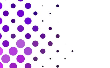 Light Purple vector background with bubbles. Blurred bubbles on abstract background with colorful gradient. Pattern for beautiful websites.