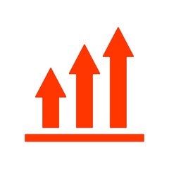 Career growth arrows icon. Employee development symbol.