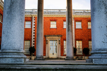 Osterley Park house, The transparent portico on the East Front, London