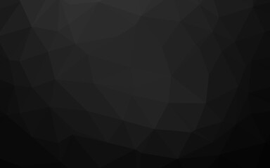 Dark Silver, Gray vector low poly cover. A vague abstract illustration with gradient. New texture for your design.